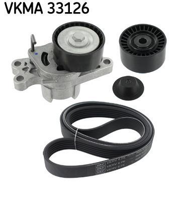 Kit de courroie d'accessoire (Courroie d’alternateur) SKF VKMA 33126